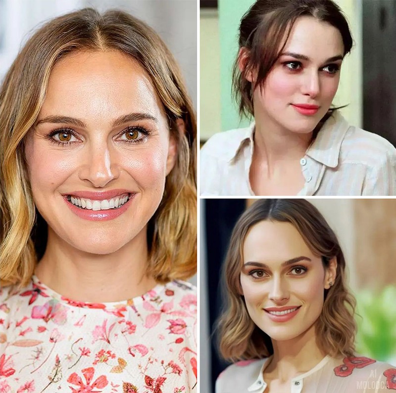 Dua gambar disatukan AI