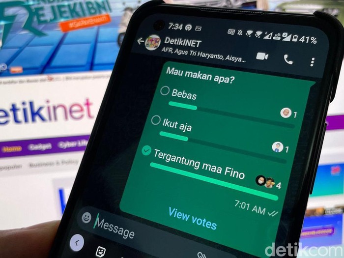 Fitur Polling di WhatsApp