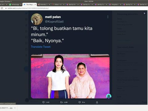 Iriana bersama Kim Keon Hee