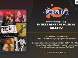 Selamat! Ini 5 Pemenang Kuis Nonton RENT: The Musical