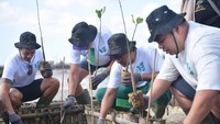 Sebelum kembali ke Jakarta, Andre dan Surya diajak oleh teman-teman Electrum, untuk menanam mangrove Kawasan Hutan Arboretum Mangrove, Jalan Raya Pelabuhan Benoa, Nusa Dua. Kegiatan penanaman mangrove ini dilakukan dalam rangka syukuran pencapaian target jarak tempuh Go Ride Electric 4 juta kilometer dalam waktu 8 bulan, jauh melampaui target  sebelumnya yakni 1 juta kilometer tercapai di akhir tahun. Ini menandakan tingginya antusiasme masyarakat terhadap penggunaan motor listrik. Andre dan Surya terlihat antusias dalam aktivitas menanam mangrove yang baru pertama kali dilakukan. Bagaimana, kamu sendiri tertarik nggak untuk mulai gaya hidup yang lebih ramah lingkungan?