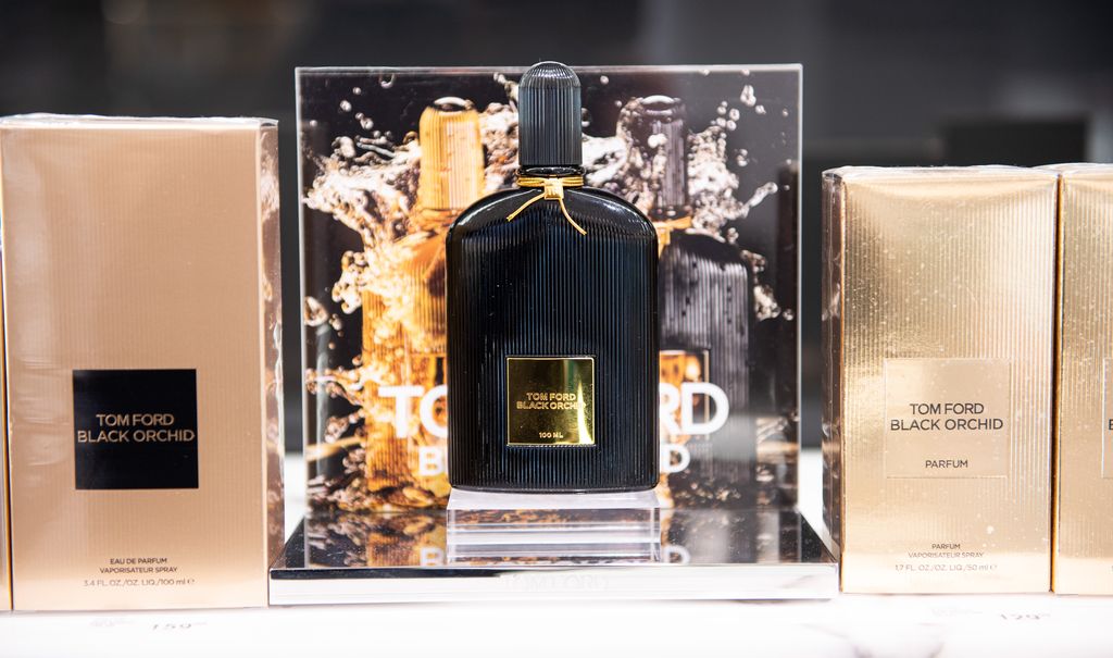 22 October 2020, Hamburg: Perfume of the Tom Ford brand, recorded in a Douglas store on Jungfernstieg Photo: Daniel Reinhardt/dpa (Photo by Daniel Reinhardt/picture alliance via Getty Images)