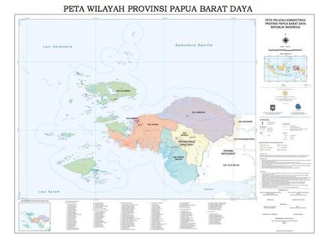 Peta Provinsi Papua Barat Daya