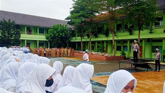 Polisi di Ciamis cegah geng motor.