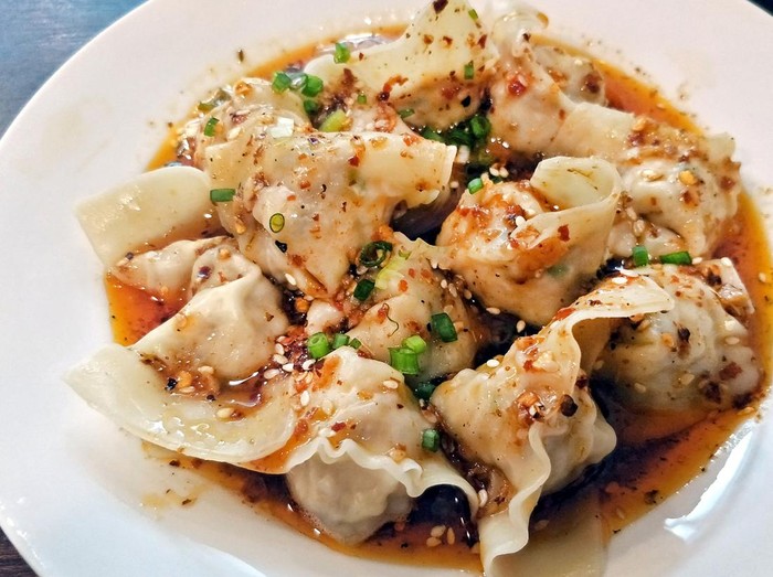 Resep Pangsit Udang Saus Szechuan