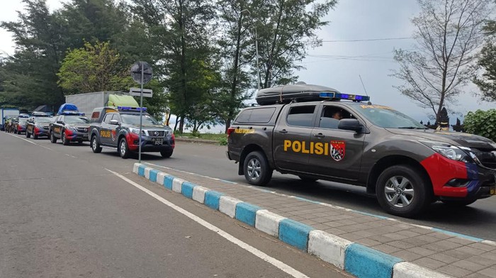 Sejumlah mobil pengamanan KTT G20 milik Polri sudah mulai meninggalkan Bali melalui Pelabuhan Gilimanuk, Kecamatan Melaya, Kabupaten Jembrana, Kamis (17/11/2022).