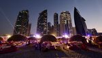 Suasana Pantai Doha yang Semakin Ramai Jelang Piala Dunia 2022