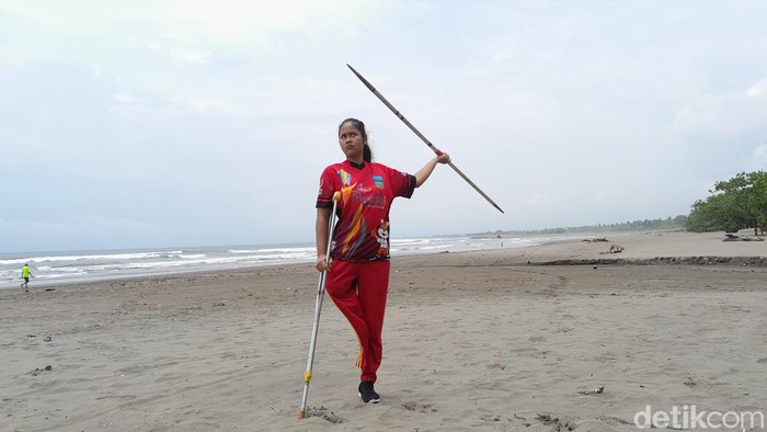 Suhartini, disabilitas asal Pangandaran.