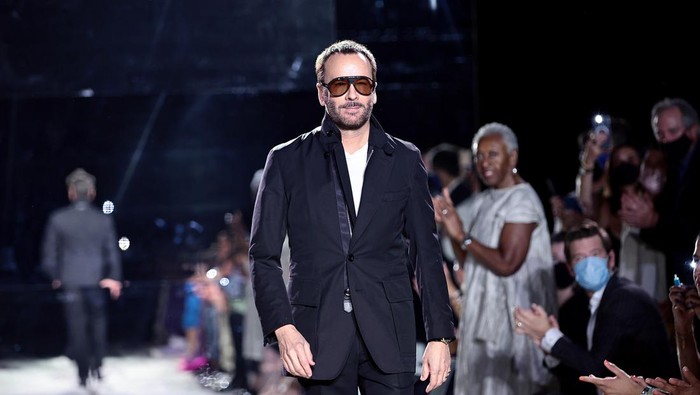NEW YORK, NEW YORK - SEPTEMBER 12: Designer Tom Ford walks the runway for Tom Ford during NYFW: The Shows at David H. Koch Theater, Lincoln Center on September 12, 2021 in New York City. (Photo by Dimitrios Kambouris/Getty Images)