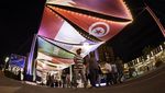 Doha Berhias Bendera Raksasa Jelang Piala Dunia 2022