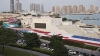 Kota Doha terus bersiap menjelang pembukaan turnamen sepakbola Piala Dunia 2022 Qatar yang tinggal menghitung hari.