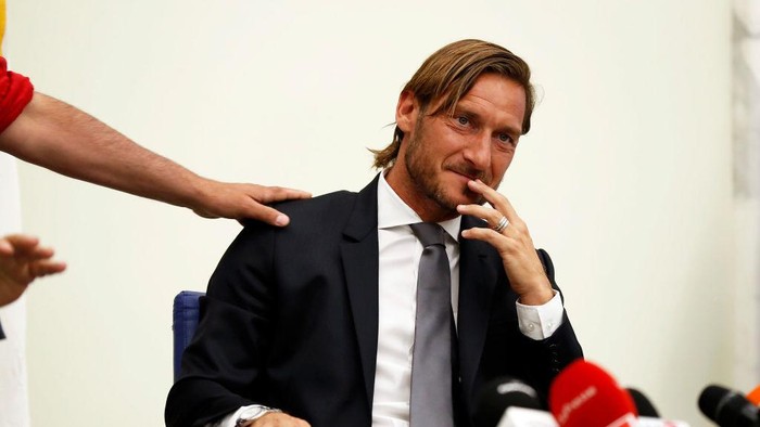 Francesco Totti during the press conference in the Coni Hall of Honor. Rome (Italy), June 17th, 2019 (photo by Massimo Di Vita/Archivio Massimo Di Vita/Mondadori via Getty Images)