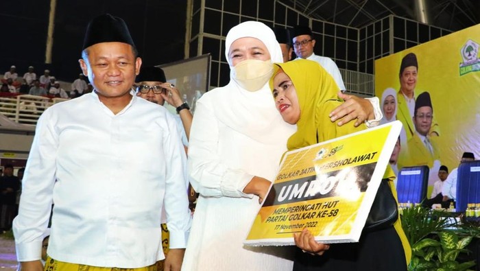 Khofifah selawatan bareng Golkar