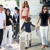 Dia meninggalkan program ibu negara dan cosplay jadi Audrey Hepburn di rumah anak yang sakit, kata mantan Ketua Jasa Intelegen Nasional Park Jie-won. Juga saat bertemu dengan pegawai Korea di Kamboja, dia memakai dress tanpa lengan yang mirip dengan Jackie Kennedy, tambahnya.Foto: Youtube