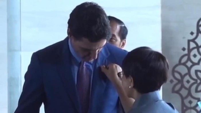 Menlu RI Retno Marsudi dan PM Kanada Justin Trudeau