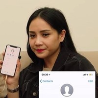 Paling singkat diantara seleb-seleb lainnya, nama kontak Raffi Ahmad di ponsel Nagita Slavina hanya berupa emot hati berwarna merah. Cukup unik namun tetap romantis bukan? Foto: YouTube/Anissa Aziza