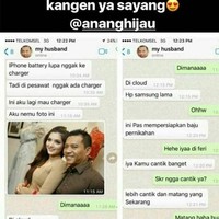 Selalu terlihat kompak dan mesra, ternyata nama kontak Anang di ponsel Ashanty ialah my husband. Dari chat keduanya terlihat jika Anang dan Ashanty selalu saling berkomunikasi dan mengabari satu sama lain, sekalipun sedang berada di kota berbeda. Foto: Instagram