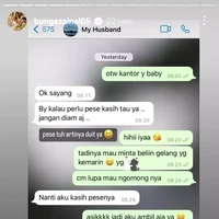 Sama seperti Ashanty, Bunga Zainal juga menamai kontak suami di ponselnya dengan sebutan My Husband. Bunga pun sempat terlihat memamerkan salah satu chatnya dengan sang suami. Foto: Instagram