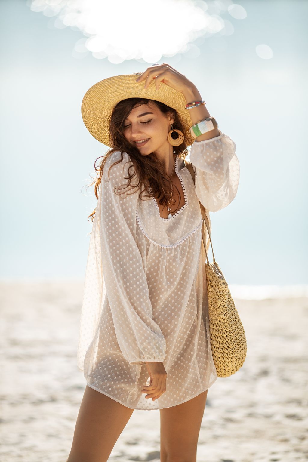 ootd simpel ke pantai