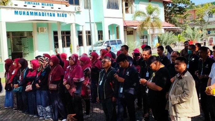 Peserta Muktamar Muhammadiyah asal Pekanbaru, Riau. (Foto: Istimewa)