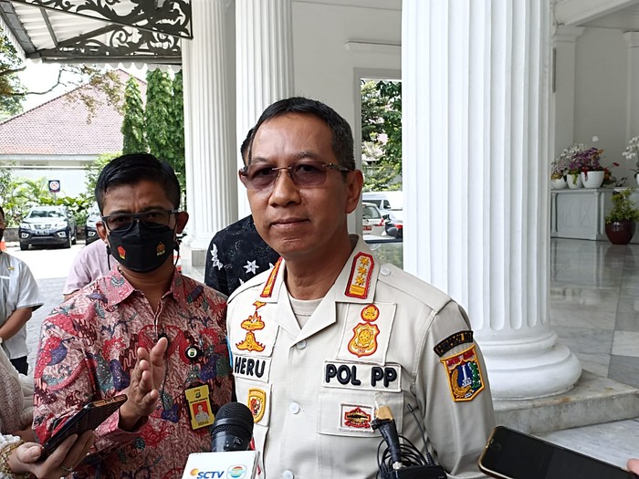 Pj Gubernur DKI Jakarta Heru Budi Hartono. (Tiara/detikcom)