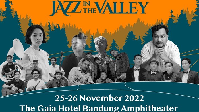 Poster Jazz in the Valley di The Gaia Bandung.