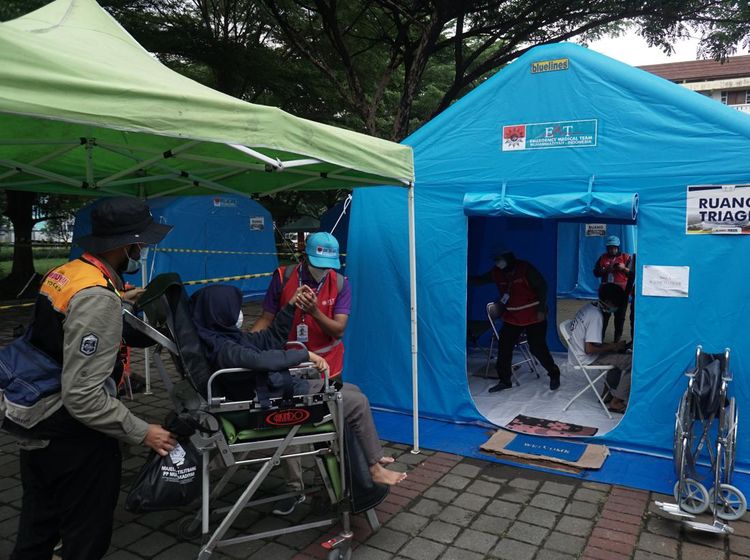 Potret RS Lapangan Jelang  Muktamar Muhammadiyah di Sukoharjo