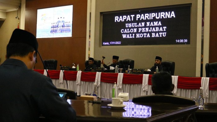 Rapat usulan nama calon Penjabat Wali Kota Batu