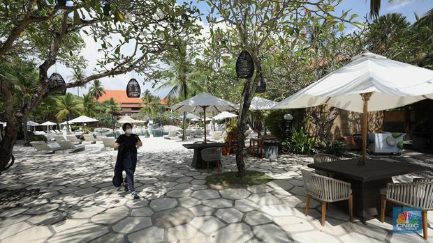 Sektor pariwisata di Bali utamanya perhotelan di Nusa Dua, kelimpahan cuan karena Konferensi Tingkat Tinggi (KTT) G20. (CNBC Indonesia/Tri Susilo)