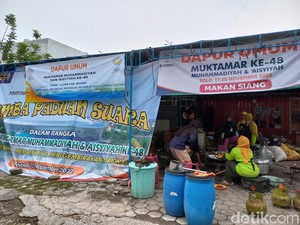 Relawan Buka 6 Dapur Umum Muktamar Muhammadiyah Solo, Ini Lokasinya