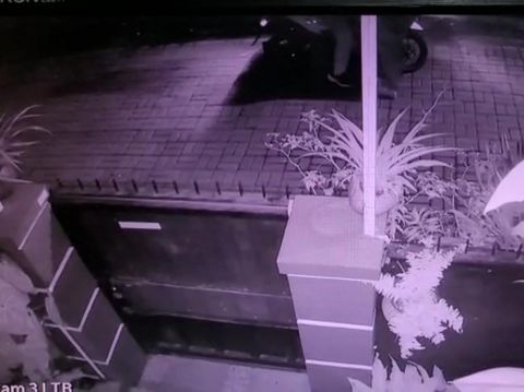 Tangkapan Layar rekaman CCTV begal di Kota Malang