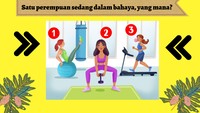 Terakhir, salah satu perempuan sedang dalam bahaya. Tebak yang mana! (Foto: asah otak detikhealth)