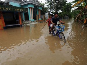 Penampakan Ketinggian Banjir di Klaten