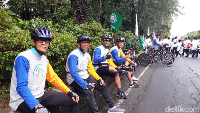 Goweser asal Bojonegoro tempuh 348 km demi memeriahkan Muktamar Muhammadiyah di Solo, Sabtu (19/11/2022).