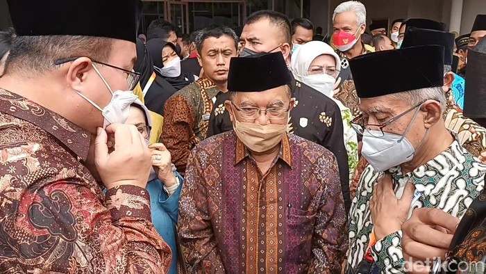 Jusuf Kalla di Muktamar Muhammadiyah Solo, Sabtu (19/11/2022)