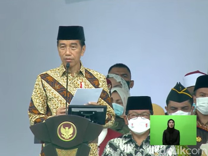 Presiden Jokowi di Muktamar Muhammadiyah, Sabtu (19/11/2022)