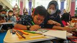 Ratusan Anak Adu Kreatif di Lomba Mewarnai