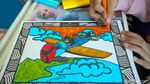 Ratusan Anak Adu Kreatif di Lomba Mewarnai