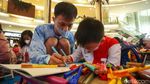 Ratusan Anak Adu Kreatif di Lomba Mewarnai