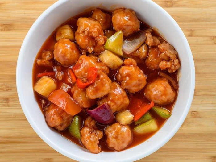 Resep Bola Ayam Saus Asam Manis