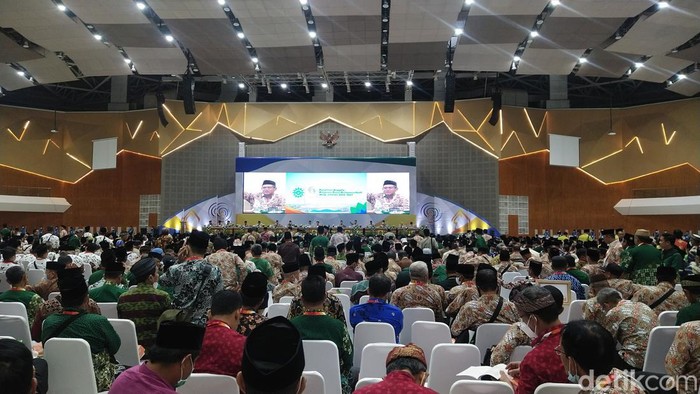 Suasana Edutorioum UMS pemilihan anggota Pimpinan Pusat Muhammadiyah, Sabtu (19/11/2022).
