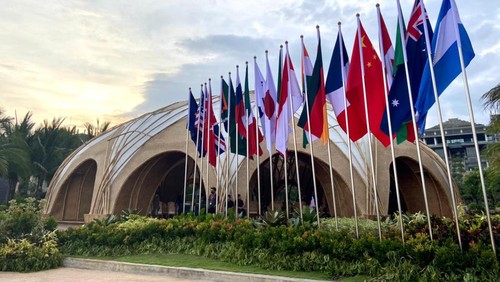 Venue KTT G20 Apurva Kempinsky di kawasan The Nusa Dua.