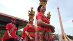 Kemeriahan Parade Budaya Sambut Pengunjung di TMII