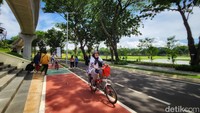Selama uji coba terbatas, TMII membatasi pengunjung dengan kuota per hari sebanyak 5 ribu orang. 