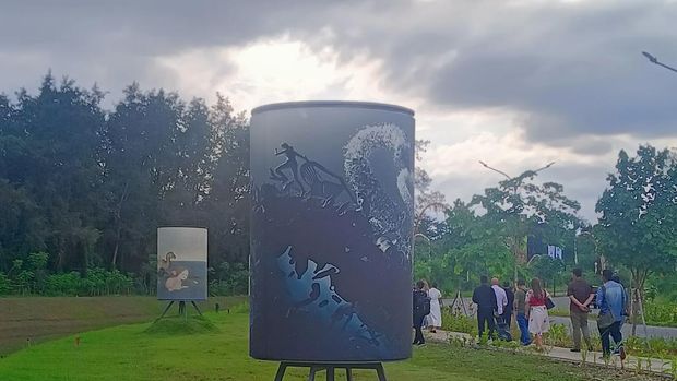 Suasana mendung di langit Bali.