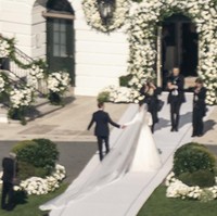 Naomi Biden menjadi orang pertama yang menikah di Gedung Putih setelah dua dekade silam. Ia memiliki previlese karena sang kakek adalah seorang presiden. Foto: AP/Carolyn Kaster