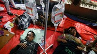 Mayoritas warga menderita luka di bagian kepala.