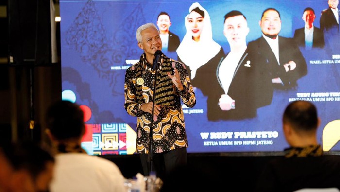 Ganjar Pranowo di Munas HIPMI XVII