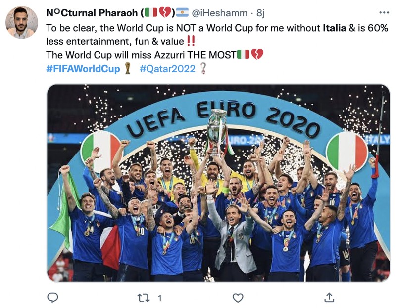 Meme italia gagal lolos ke Piala Dunia 2022