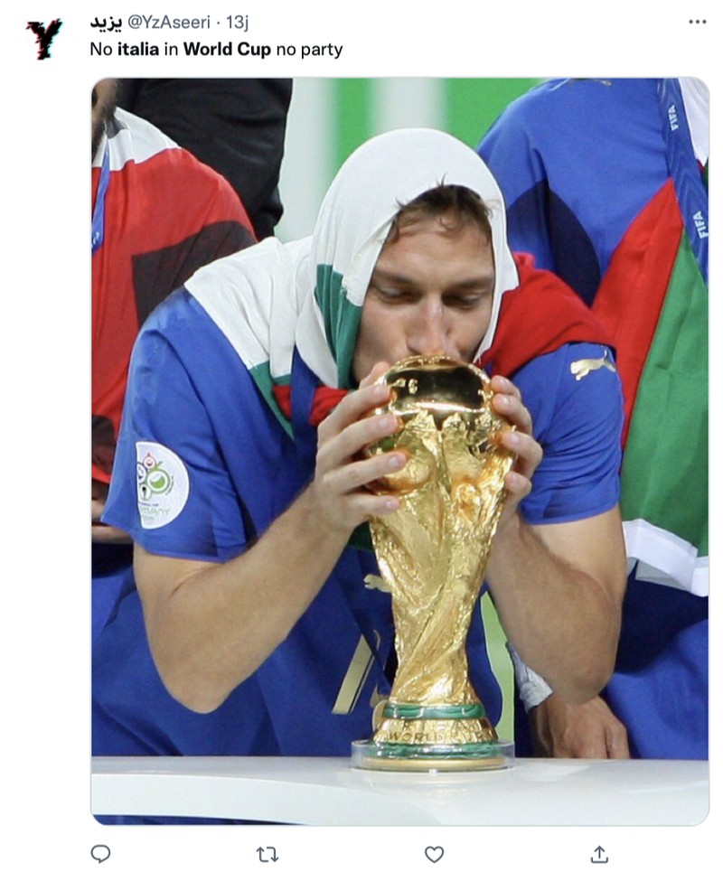 Meme italia gagal lolos ke Piala Dunia 2022